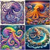 (US Local)4Pack Octopus-Crystal Rhinestone Diamond Painting(30x30cm)