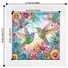 5D DIY Partial Special Shaped Drill Hummingbird Diamond Painting With Frame Kit19.2x19.2cm