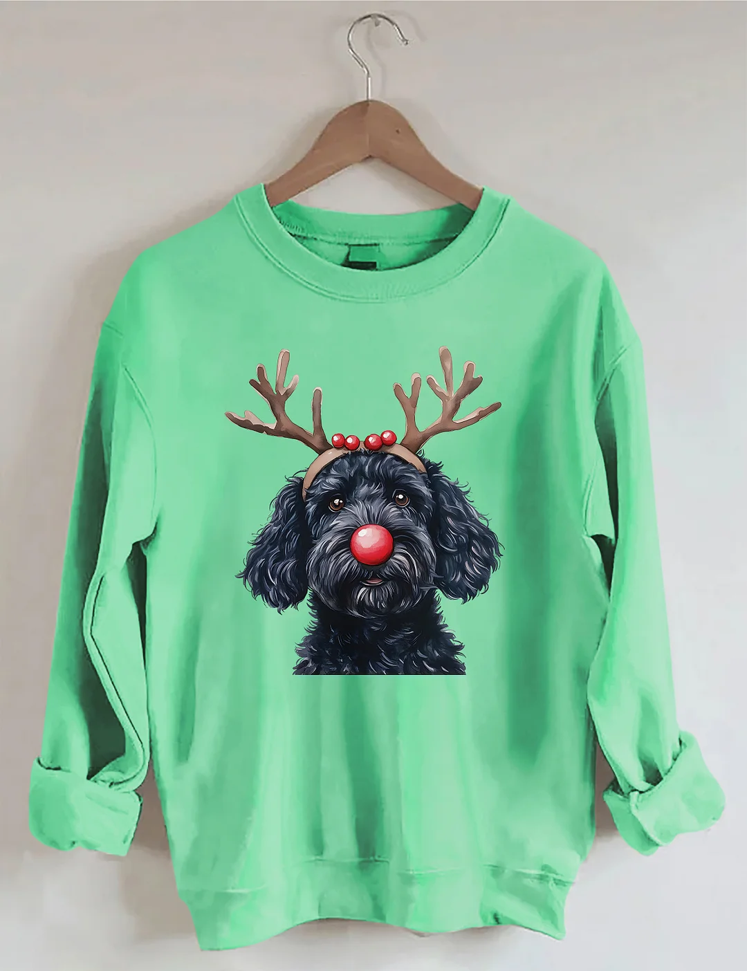 Christmas Black Goldendoodle Sweatshirt