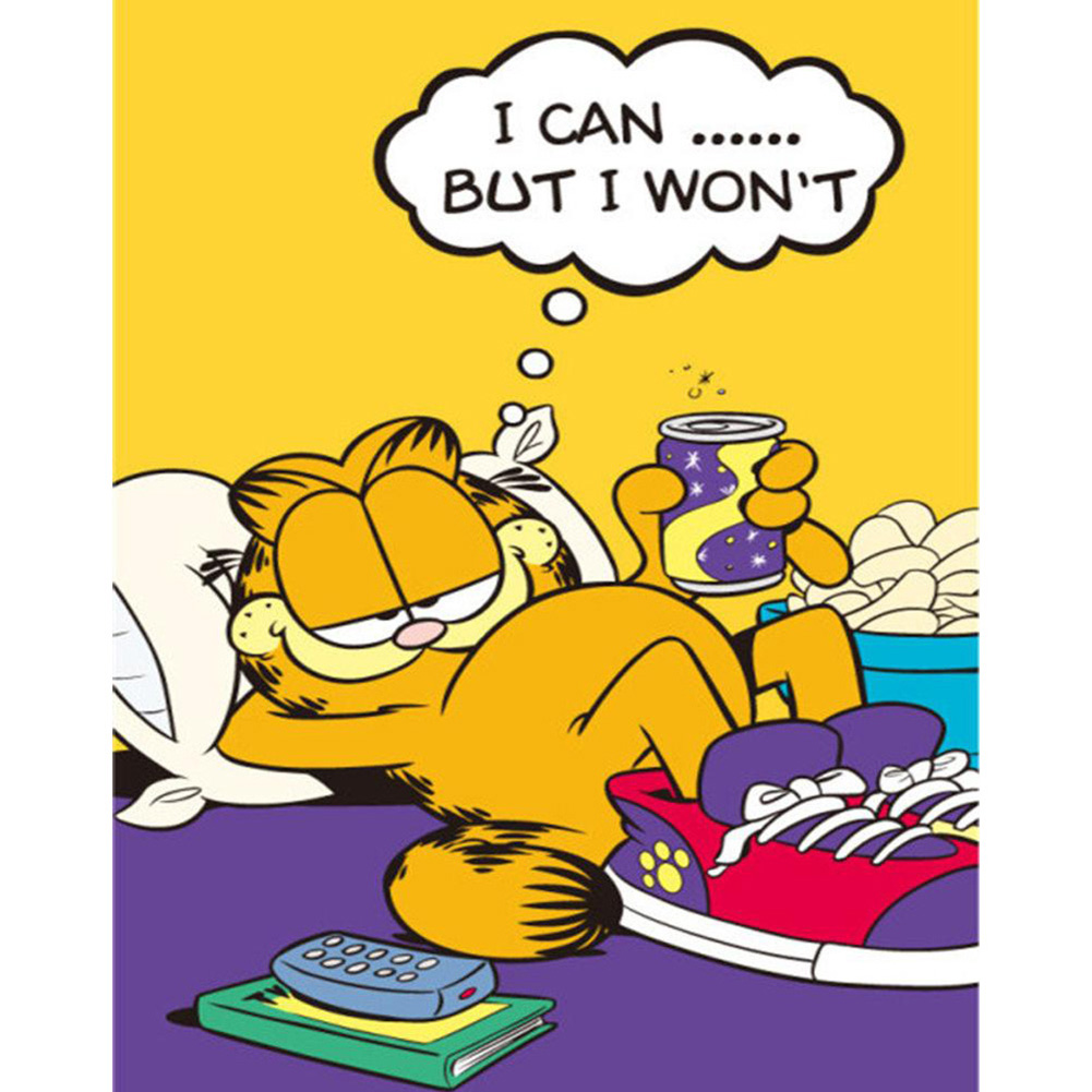 

Garfield - Round Drill Diamond Painting - 30*40CM, 501 Original