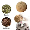 Rabbit Fur Ball Cat Toy 3.15in Plush Fuzzy Artificial Balls for Kitten Pet Gifts