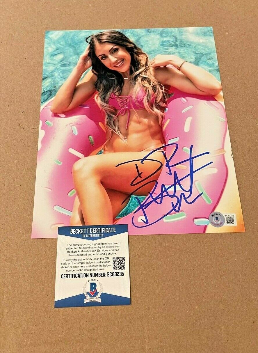 DR BRITT BAKER SIGNED AEW WRESTLING 8X10 Photo Poster painting BECKETT WOMENS CHAMPION #3