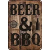 BEER & BBQ - Metal Tin Signs(8*12Inch/12*16Inch) - Bar
