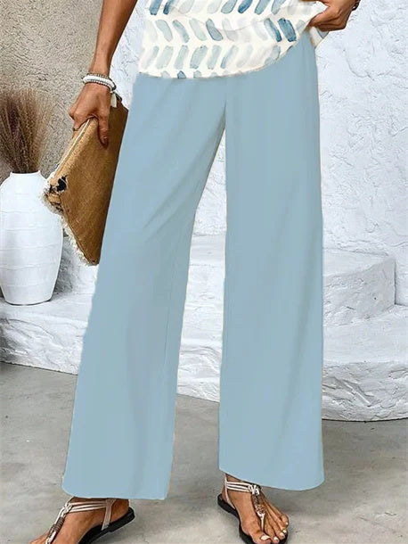 Women's Sleeveless Square Collar Graphic Printed Casual Set