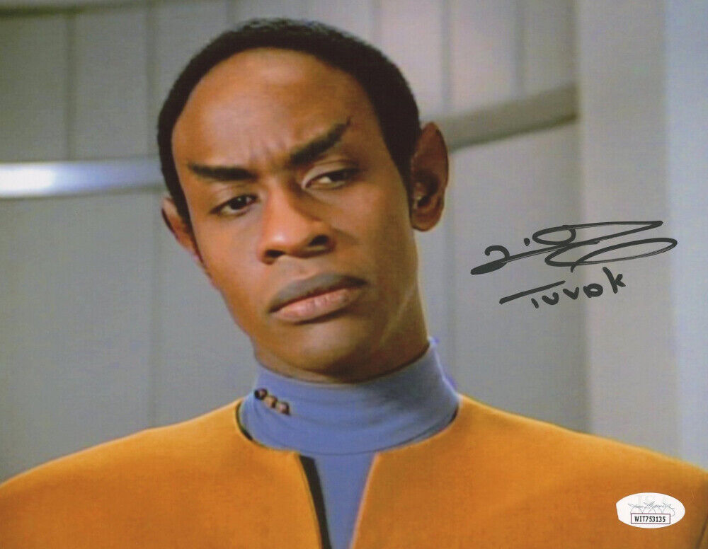 Star Trek Voyager Vulcan Tuvok Tim Russ Signed 8x10 Photo Poster painting JSA iCarly Spaceballs