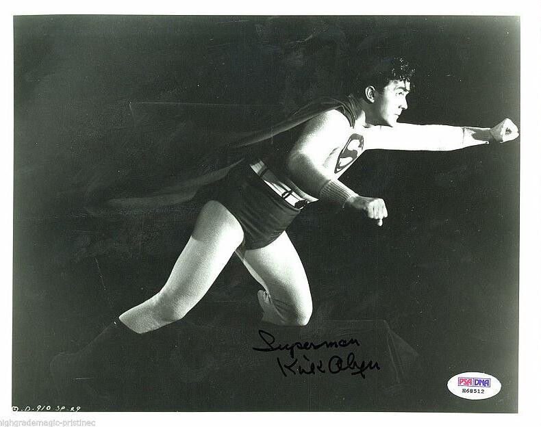 KIRK ALYN 1ST SUPERMAN IN FILM PSA DNA COA AUTOGRAPHED SIGNED 8X10 Photo Poster painting