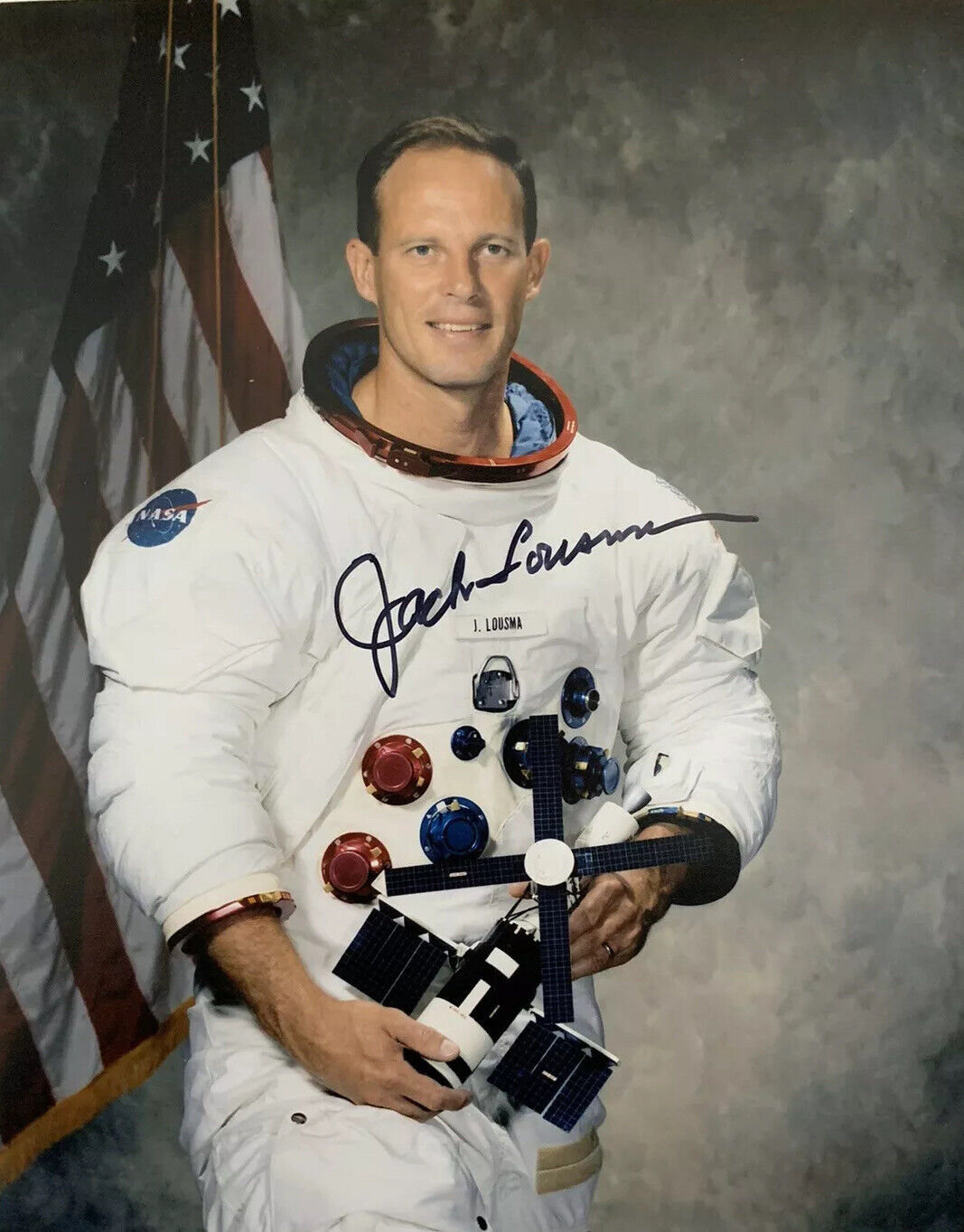 JACK LOUSMA HAND SIGNED 8x10 Photo Poster painting NASA STS-3 AUTOGRAPHED RARE ASTRONAUT