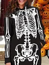 Halloween Hooded Skull Sweatshirt