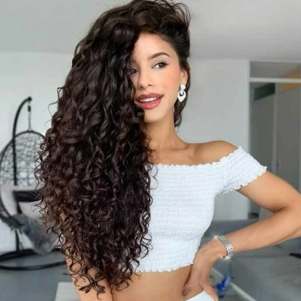 ELCNEPAL® | 2021 Summer New Style Long Hair Curly Wig ELCNEPAL