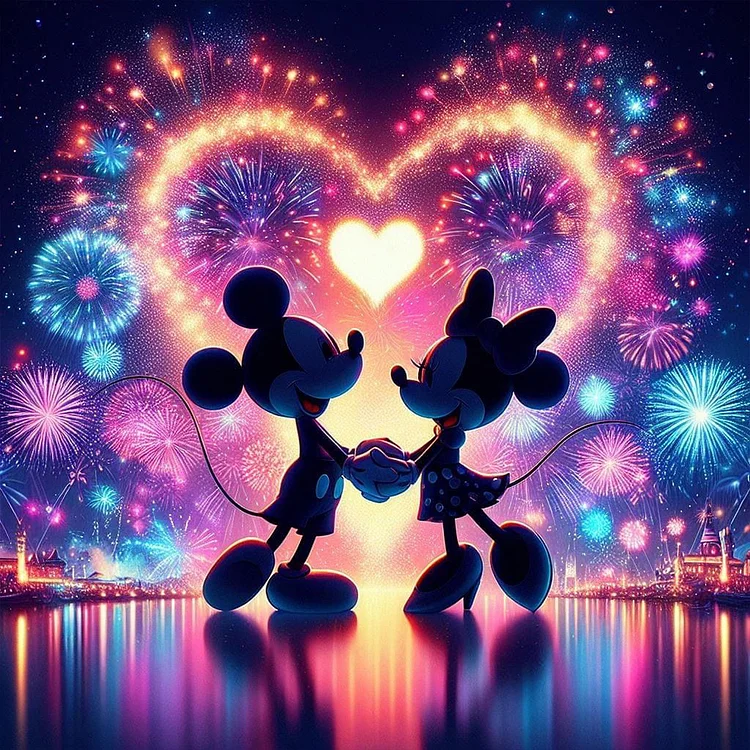 Full Round Diamond Painting - Disney Mickey Mouse Silhouette 30*30CM
