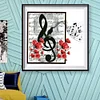 Notes De Musique - Complète Rond Diamant Peinture 35*35CM