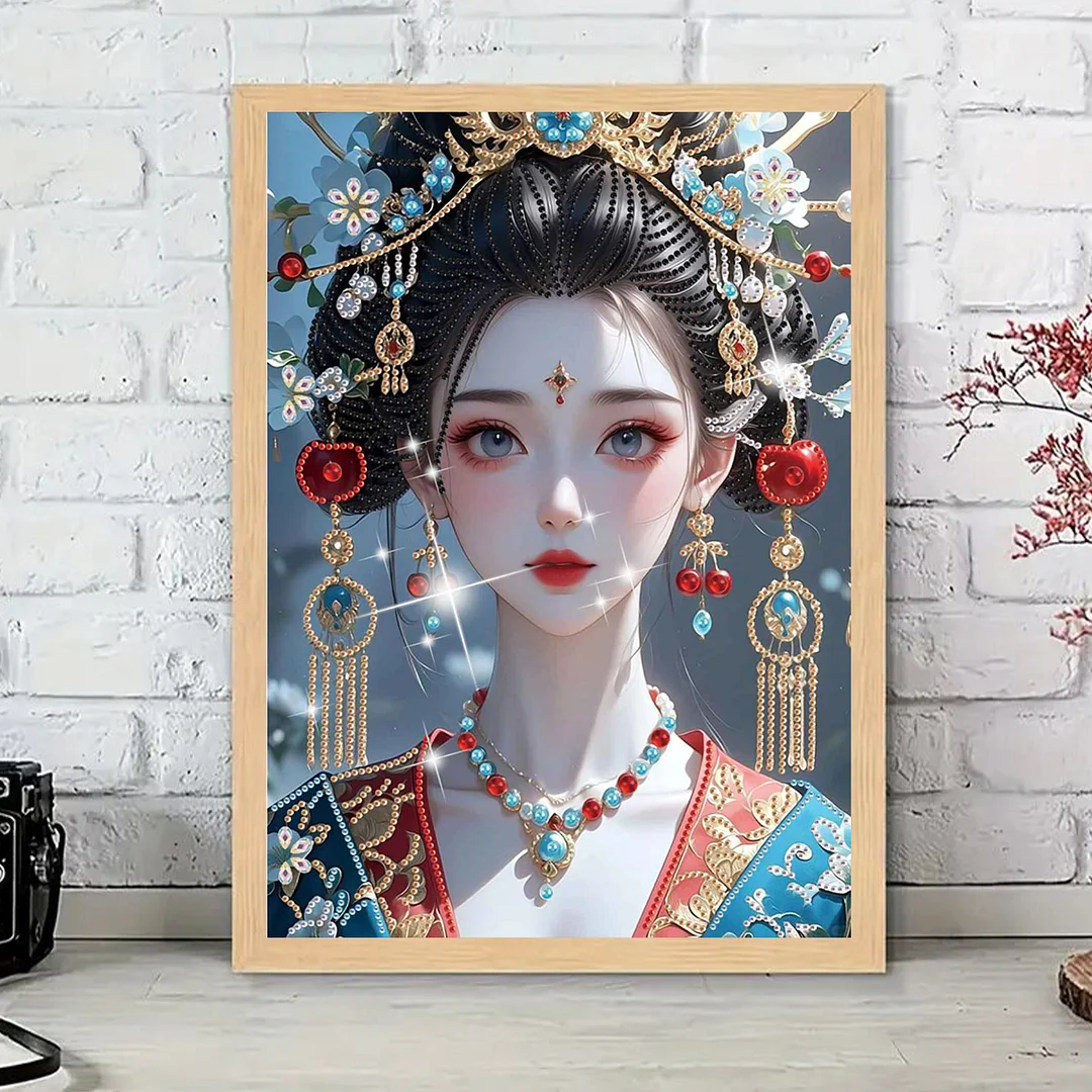 Diamond Painting - Partial Special Shaped Drill - Tang Dynasty Beauty(Canvas|30x40cm)