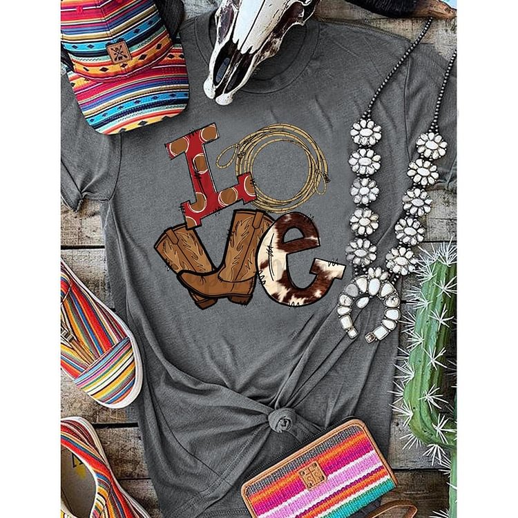 ANB - LOVE Rodeo Retro Tee-06146