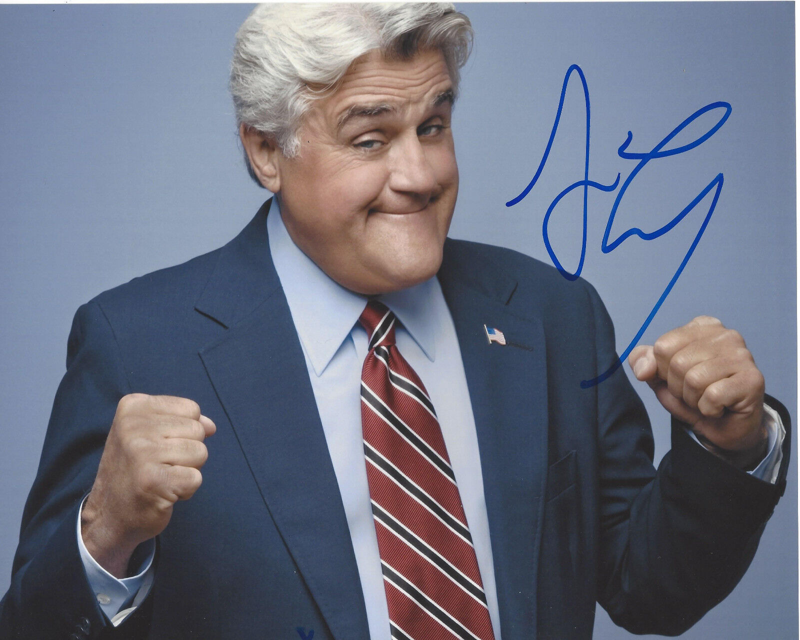 LATE NIGHT COMEDIAN JAY LENO SIGNED 'THE TONIGHT SHOW' 8X10 Photo Poster painting 1 w/COA NBC