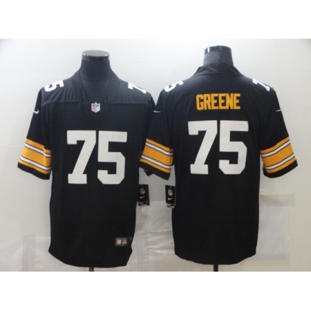 Men's Pittsburgh Steelers #75 Joe Greene Black Vapor Untouchable Limited Stitched Jersey MLPN