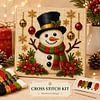 Christmas Needlepoint Kit 14CT Stamped Cross Stitch 30x30cm tapestrymarket