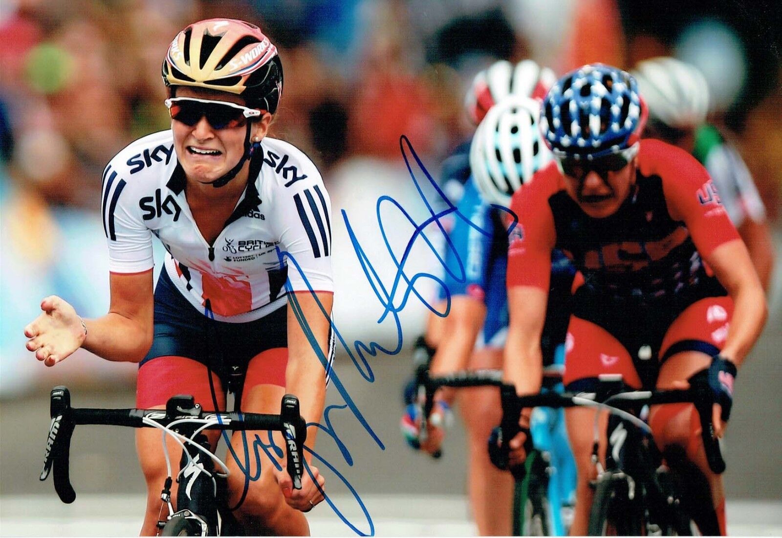 Lizzie ARMITSTEAD DEIGNAN Autograph Signed 12x8 Photo Poster painting 2 AFTAL COA World Champion