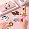 30 PCS DIY Diamond Painting Sticker Gem Sticker Crafts Kits (Frog Parrot Monkey)