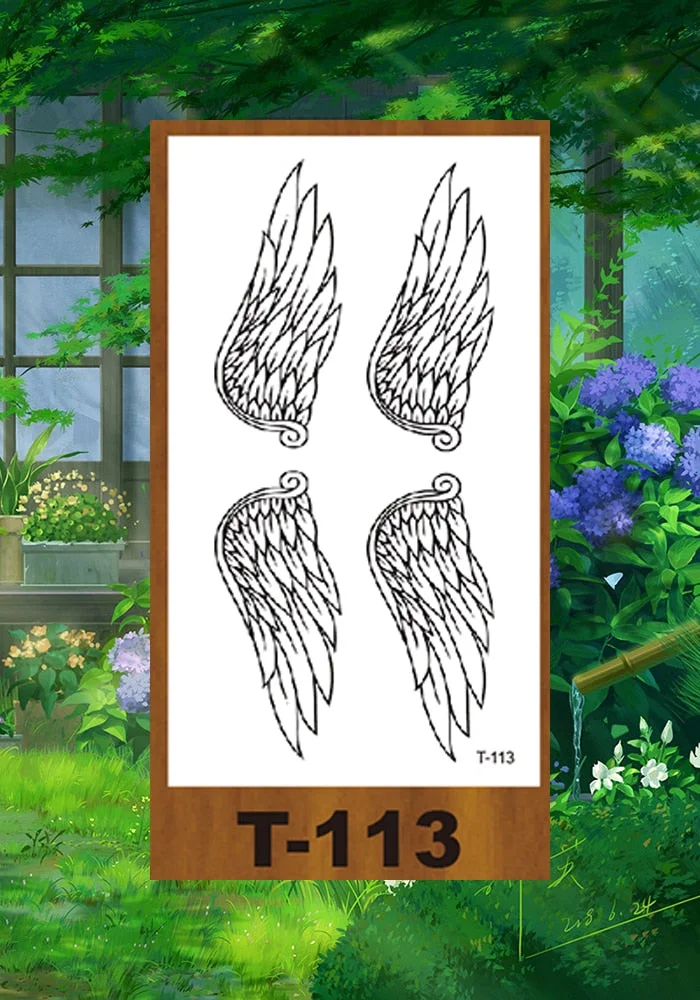 Drop Shipping Small Temporary Tattoo Sticker Small Pattern Rose Flower Owl Swallow Girl Kid Arm Abdomen Neck Ankles Art Tatoo