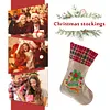 14 Inch Large DIY Linen Diamond Painting Xmas Stocking Hanging Gift Candy Bag Kits(20x35cm)