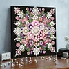 Framed Diamond Painting - Special Shaped - Flowers (25x25cm)