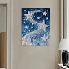 DIY Pearl Painting Star for Home Wall Decor with Frame(40x30cm)