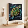 Framed Turtle - DIY Button Art Painting Kit for Creativity DIY Pearl Dot Crafts for Gift Home Wall Decor 30*30CM