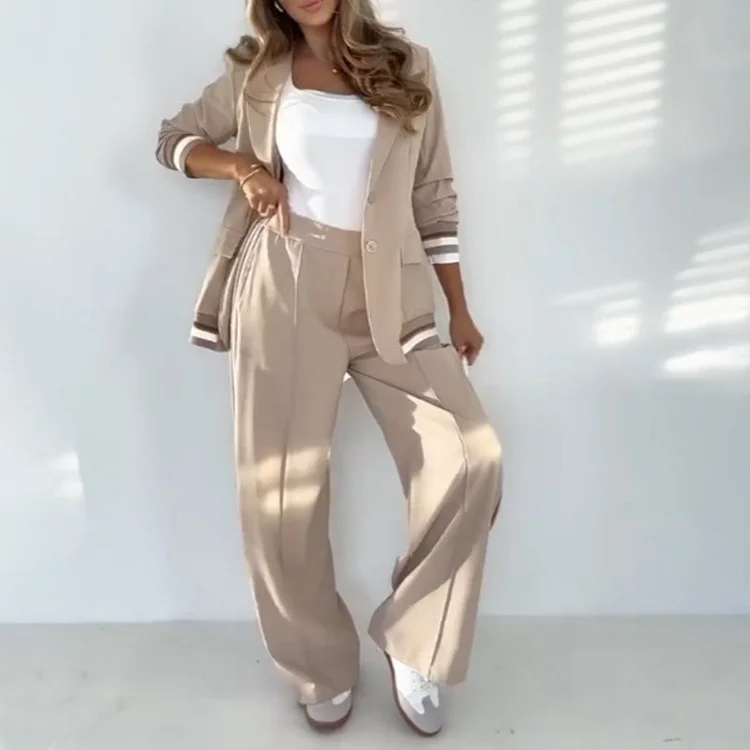 💖 Women's Casual Beige 2-Piece Set