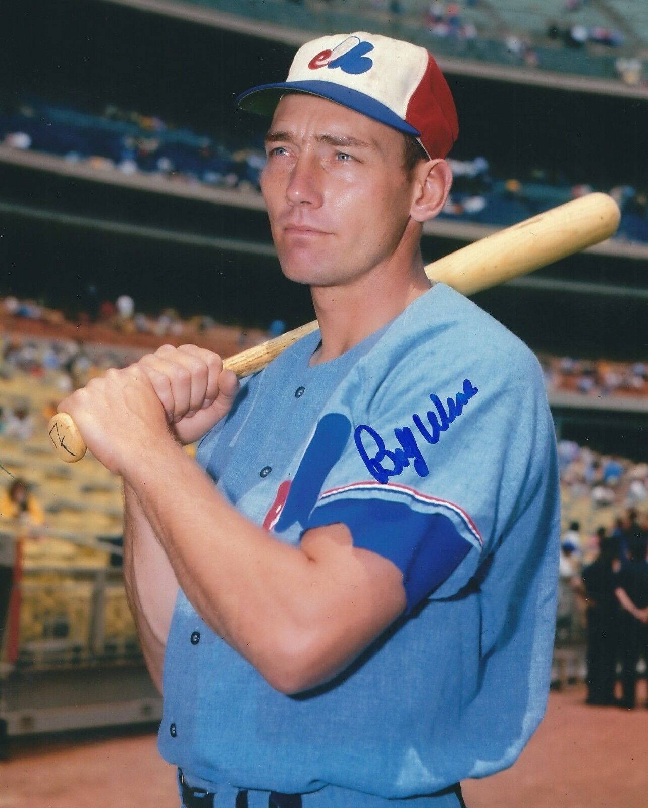 Signed 8x10 BOBBY WINE Montreal Expos Autographed Photo Poster painting - COA