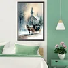 Snow Huts Carriages-Full Round Diamond Painting(40x60cm)