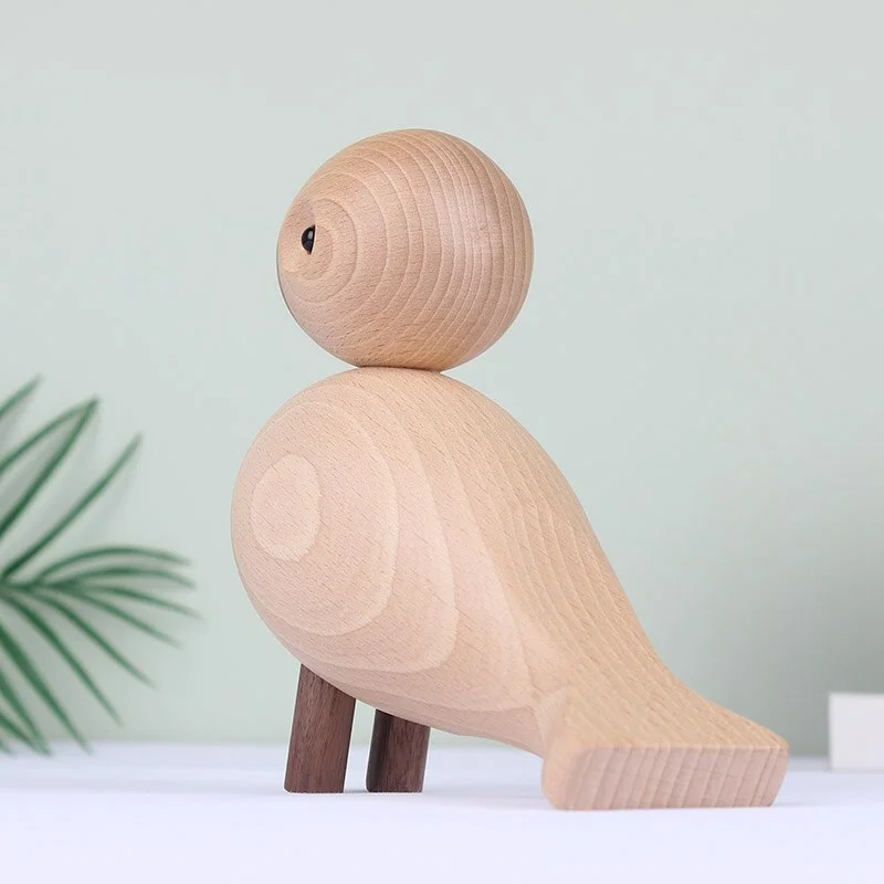 Wooden play The puppet puppet woodcarving decoration creative Home Furnishing bird of Denmark Small ornaments in room