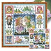 Tinker Bell Princess-14CT Stamped Cross Stitch Egyptian Cotton 30*30cm/11.81*11.81in tapestrymarket