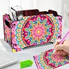 5D DIY Diamond Painting Decorative Storage Box Wood Storage Clutch (Mandala)