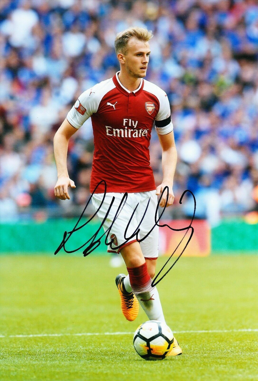 Rob HOLDING Signed 12X8 Photo Poster painting Arsenal AFTAL COA (1929)