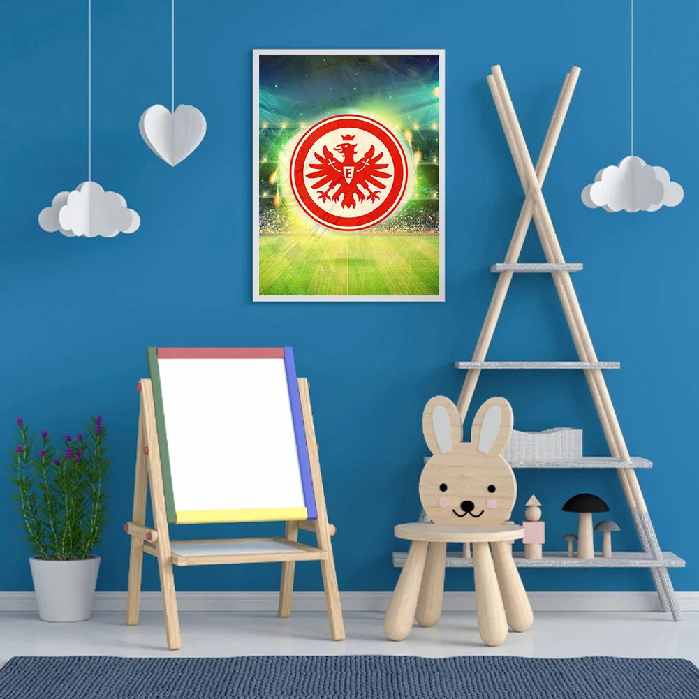 Diamond Painting - Full Round Drill - Frankfurt Football Team(30*40cm)