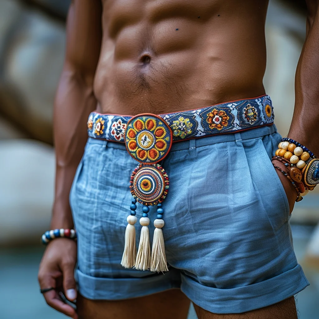 Linen Shorts Without Belt-inspireuse