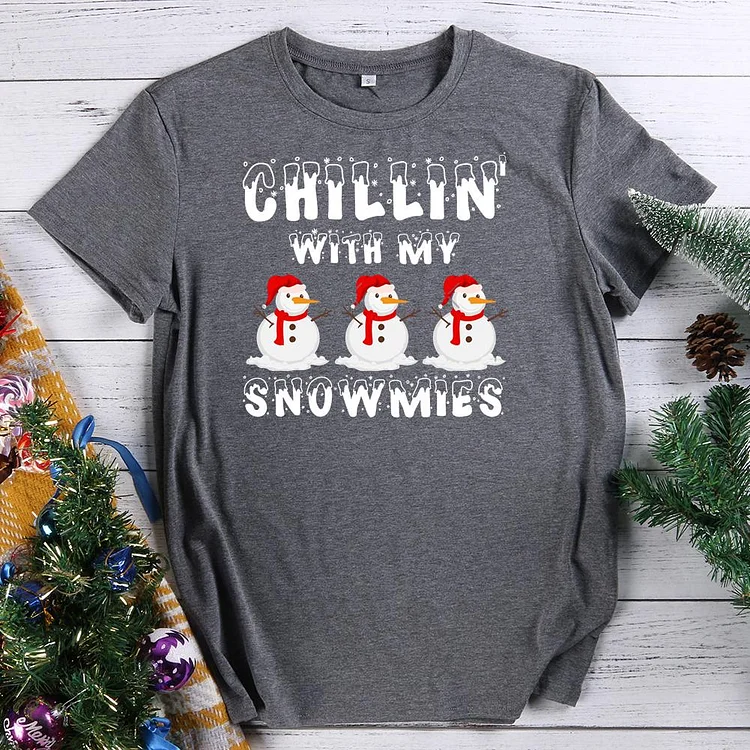 Chilling With My Snowmies T-Shirt-605790-Annaletters