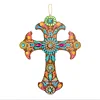 Diamond Painting-DIY Cross Decoration Pendant