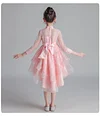 Kid Baby Girl Princess Fluffy Yarn Korean  Dresses