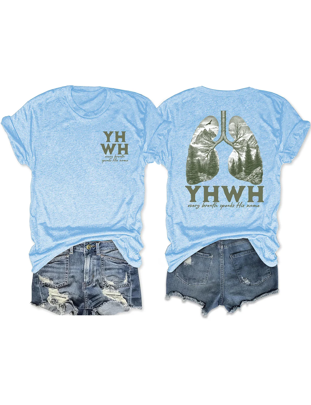 Yhwh Lungs Christian T-shirt