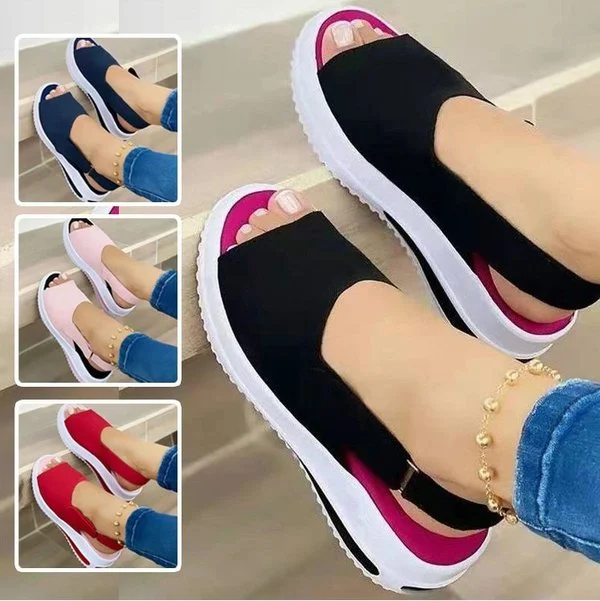 New Women's Shoes Summer Velcro Casual Roman Sandals