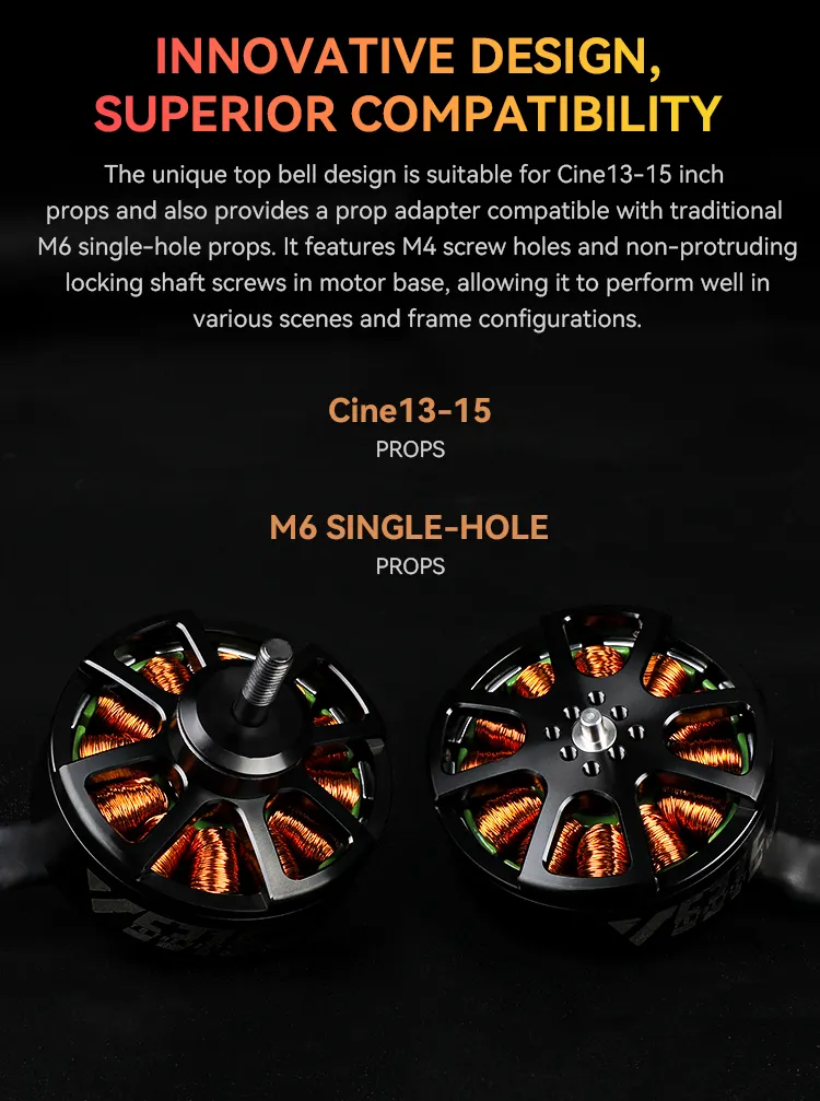 T-HOBBY V5315 300KV FPV Cine Motor High-Thrust Brushless for Heavy