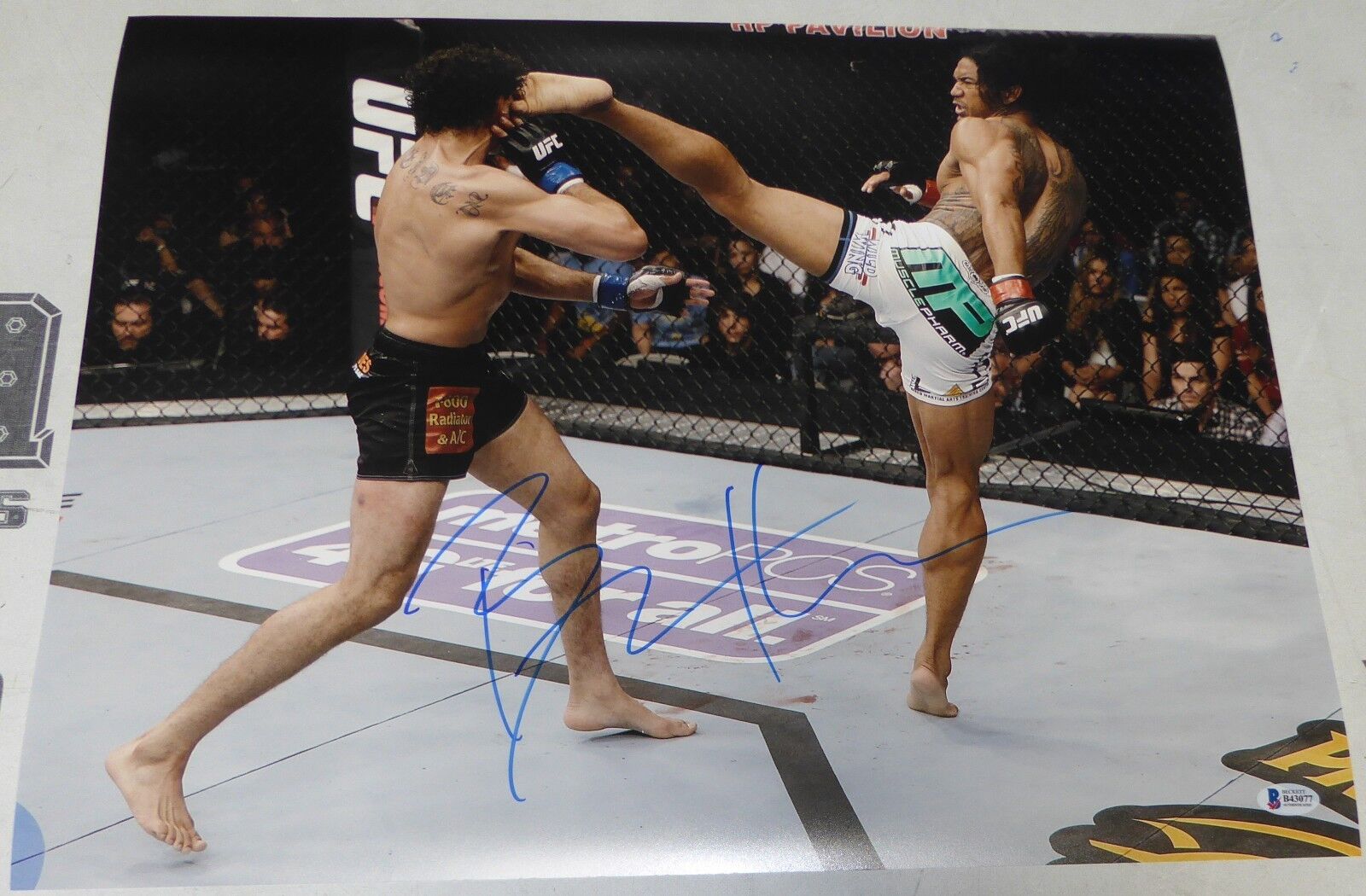 Benson Henderson Signed UFC 16x20 Photo Poster painting BAS Beckett COA on Fox 7 Picture Auto'd