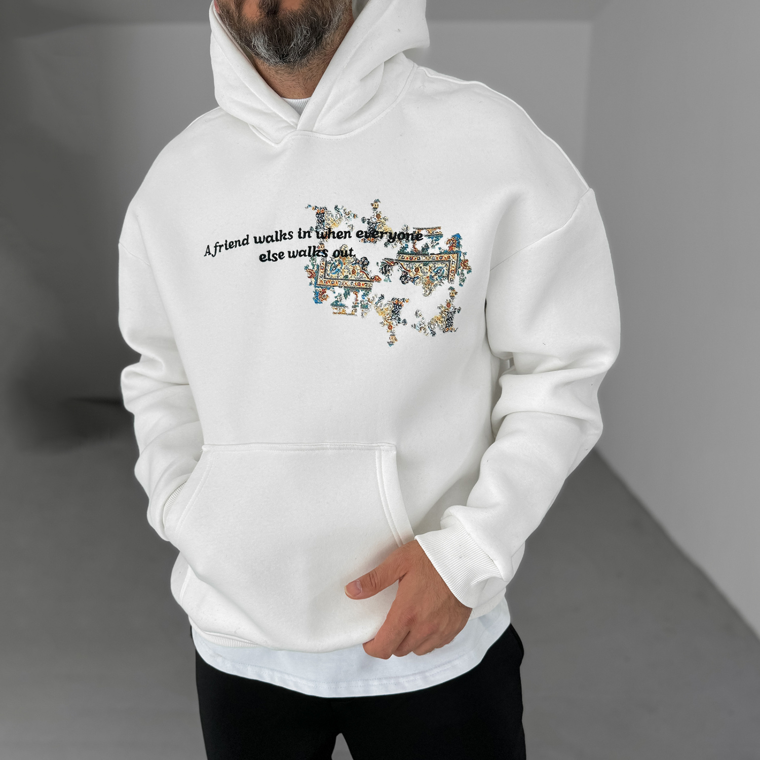 Street Ethnic Design Casual Oversized Hoodie