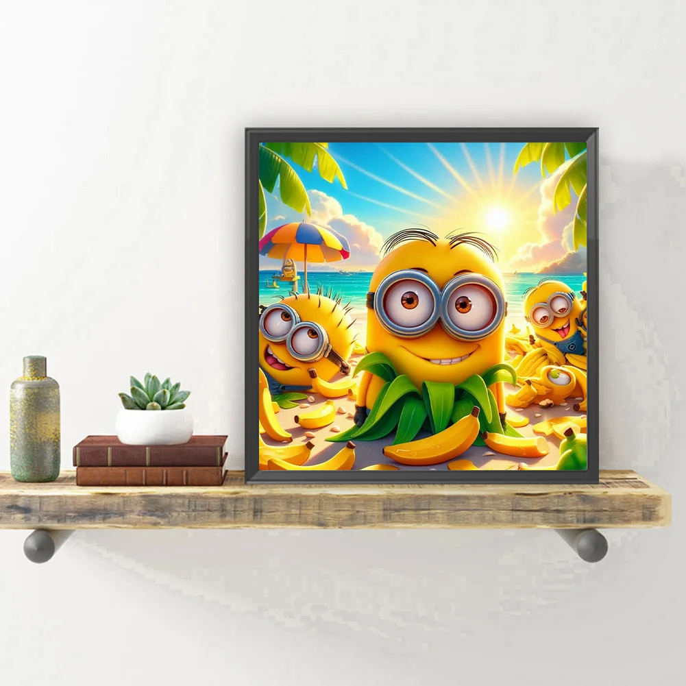 Diamond Painting - Full Round Drill - Minions(Canvas|30*30cm)