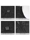 Ladies heated vest, 3 heating, 4 heating zones, washable neck heating jacket