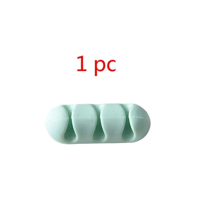 BRIDAY 2020 Cute Cable Fixed Storage Headphone Headset Wire Wrap Cord Winder Organizer Cable Collector Silica Dropshipping A35