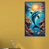 Diamond Painting-DIY Round Partial AB Drill Marine Life（45x75cm）