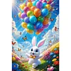 Diamond Painting-DIY Full Round Drill Balloon Rabbit(60*40 CM)