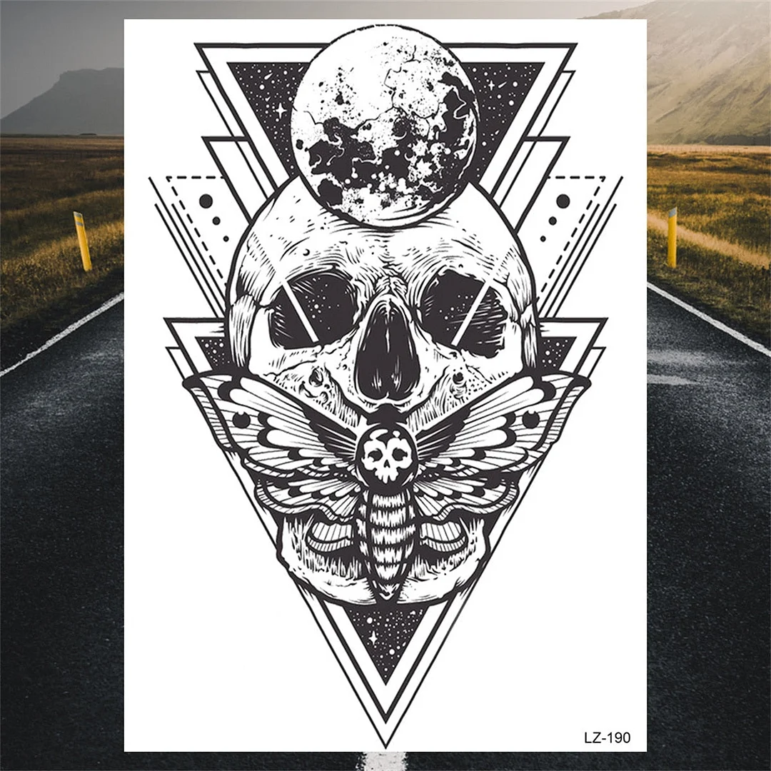 Large Lion Temporary Tattoos For Men Adults Realistic Totem Watercolor Tiger Fake Tattoo Sticker Chest Body Tatoos Waterproof